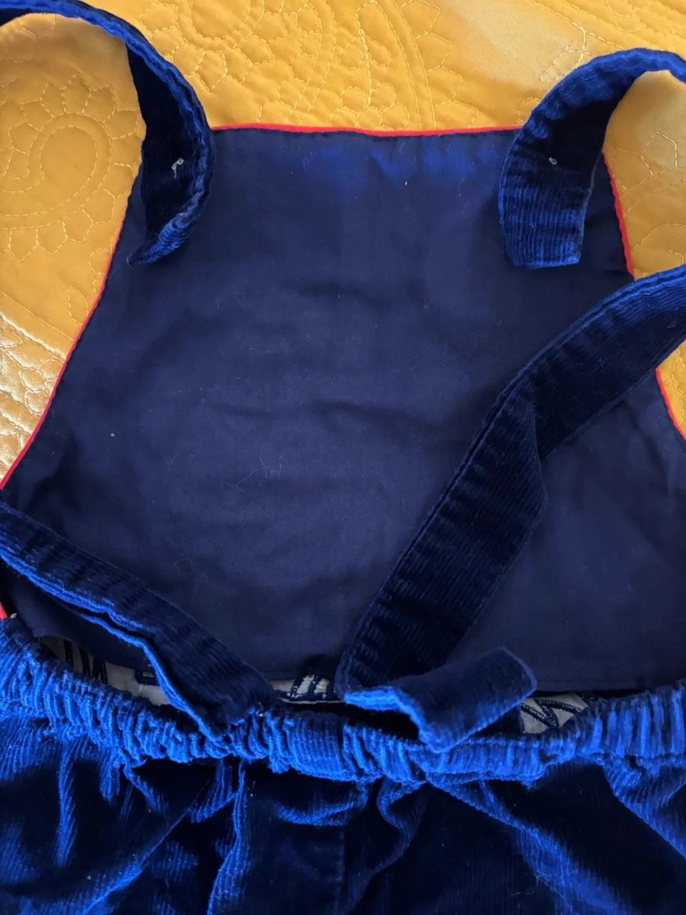 Vintage Baby Boy Lion Corduroy Overalls